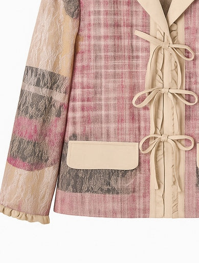 SASSY MOODY Artisan Retro College Style Blazer