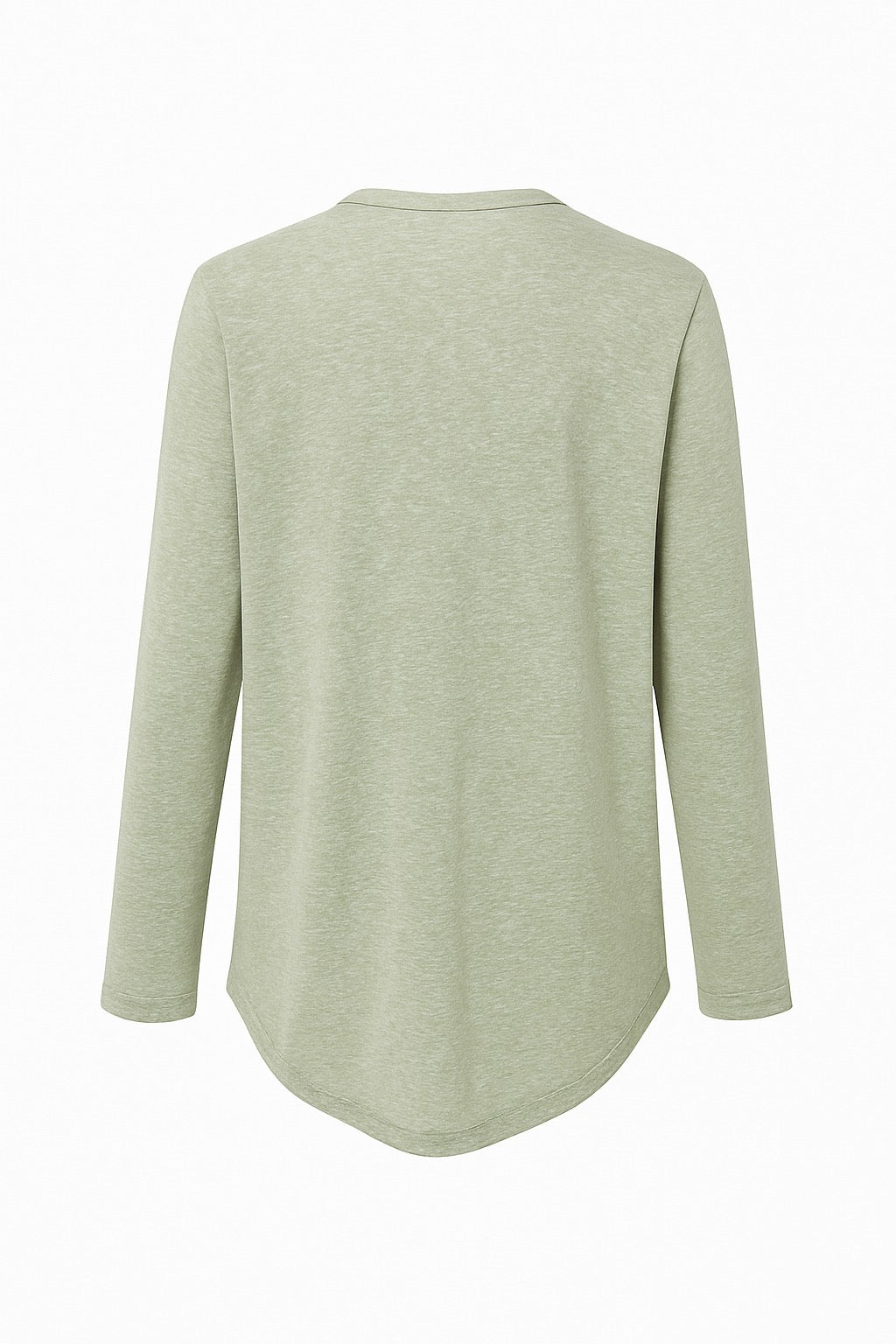 AMUU Japanese V-Neck Split-Hem Knit Top