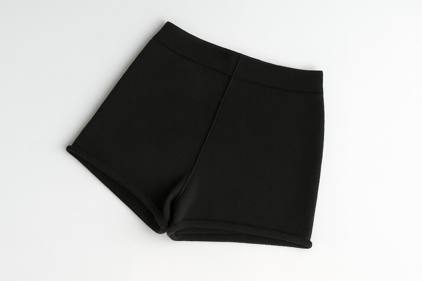 High-Stretch Slim Knit Shorts