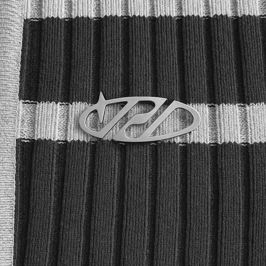 Chic Stand-Collar Half-Zip Knitted Pullover