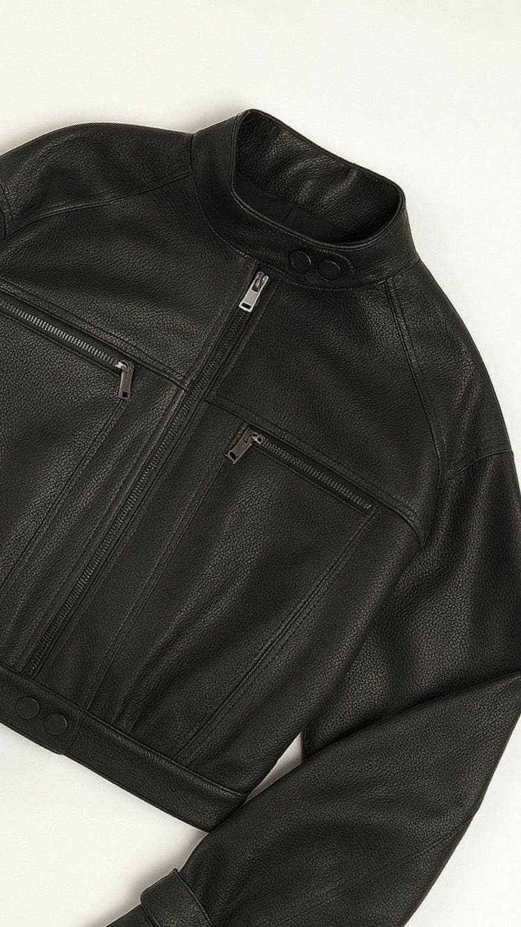 Autumn Luxe PU Moto Jacket