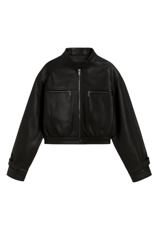 Autumn Luxe PU Moto Jacket