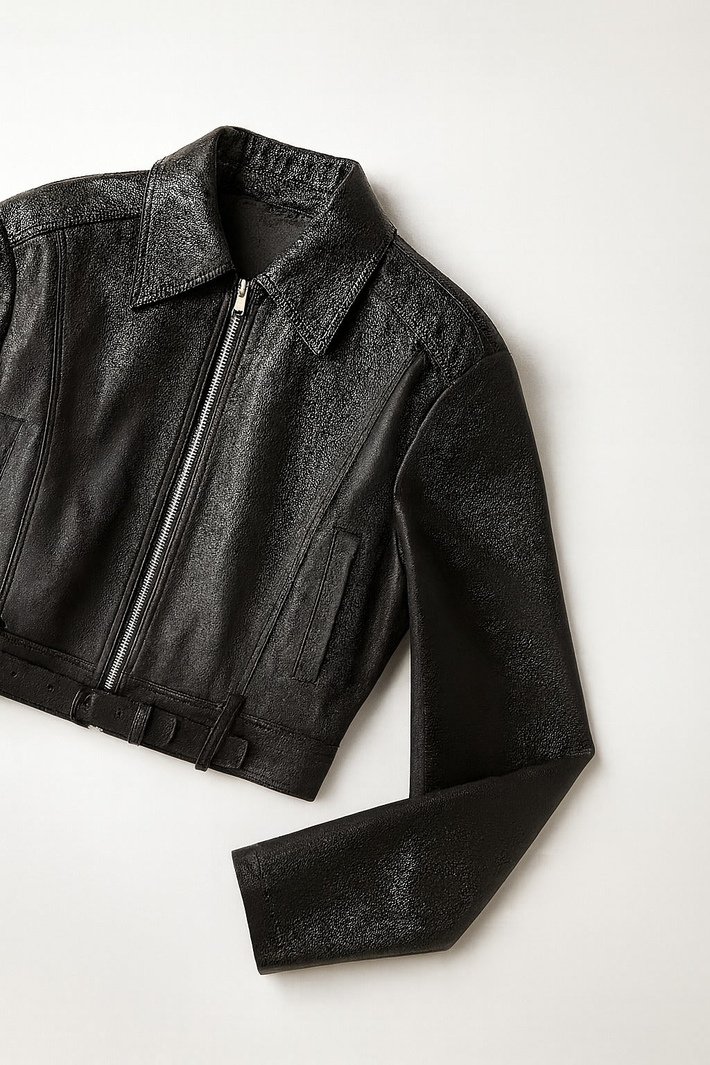 Retro Rebel Moto Leather Jacket