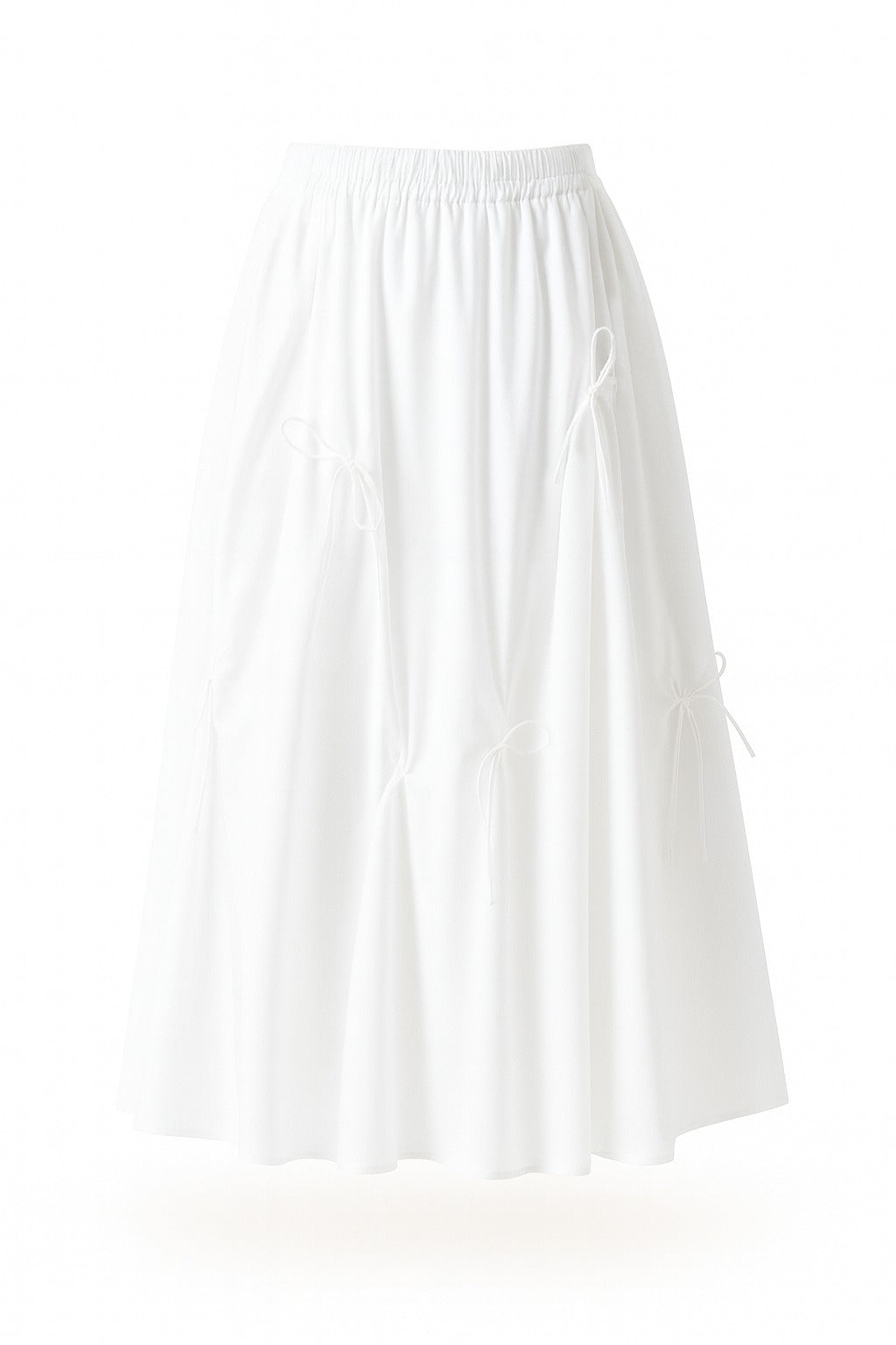 Nurtureone Slim Silhouette Bow Swing Skirt