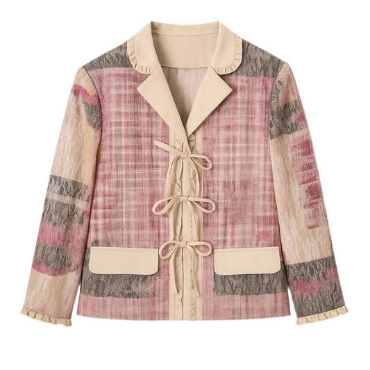 SASSY MOODY Artisan Retro College Style Blazer