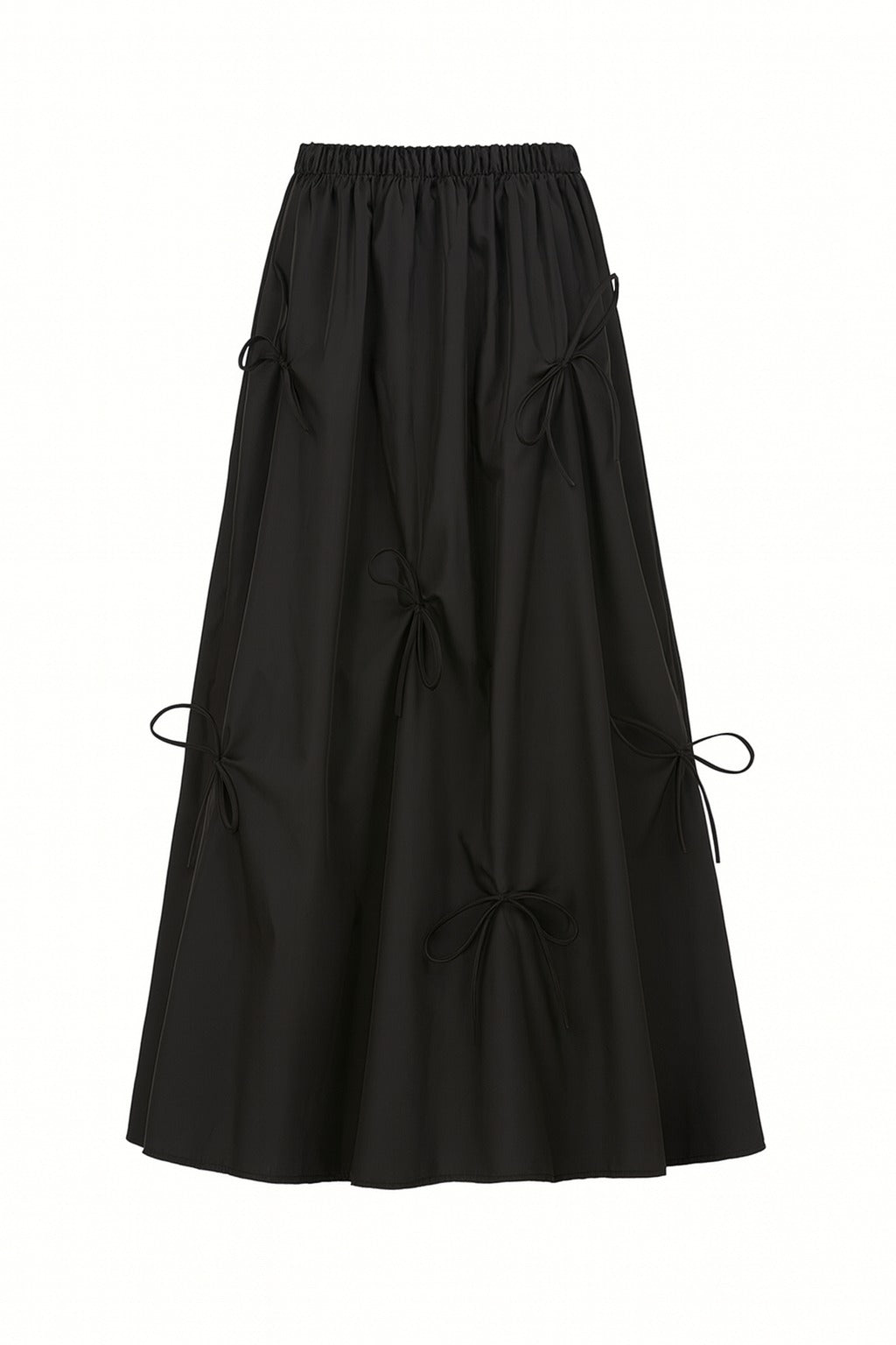 Nurtureone Slim Silhouette Bow Swing Skirt