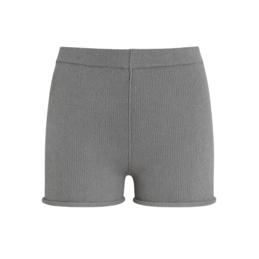 High-Stretch Slim Knit Shorts
