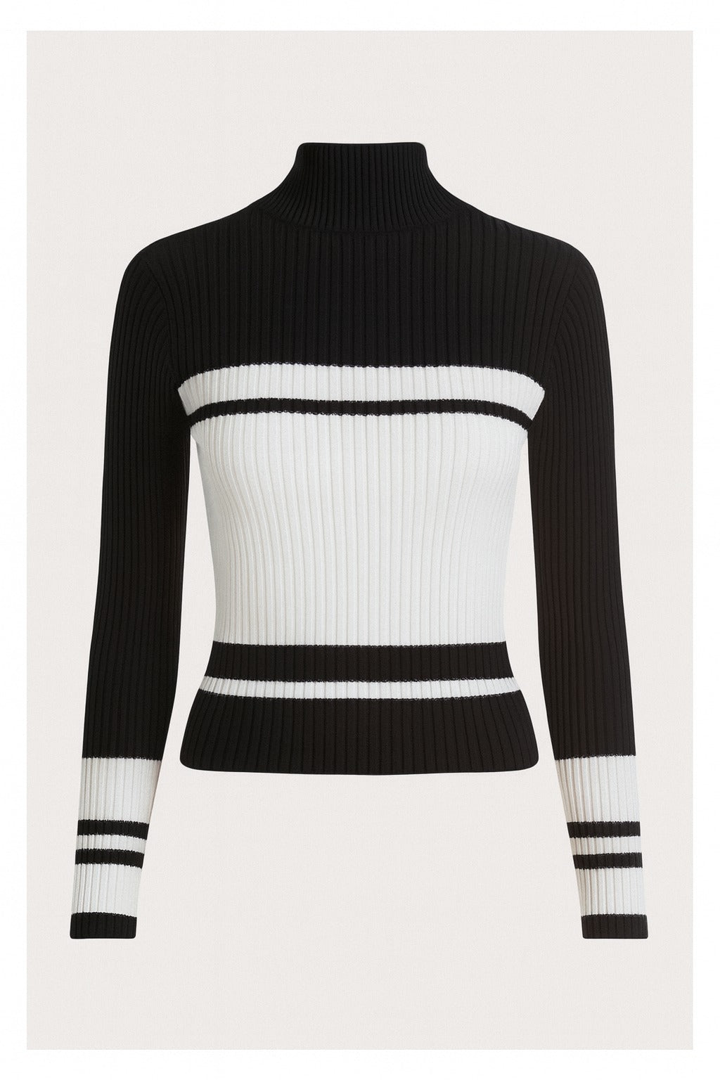 Chic Stand-Collar Half-Zip Knitted Pullover